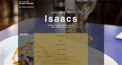 Desktop Screenshot of isaacsrestaurant.ie