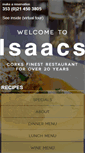 Mobile Screenshot of isaacsrestaurant.ie